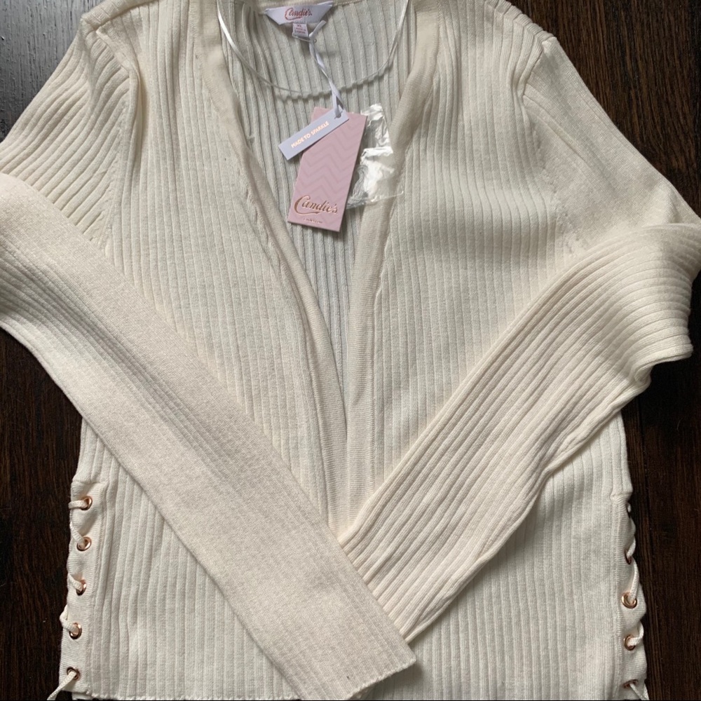 Lace Up Cardigan